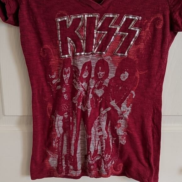 KISS V-neck T-shirt, S - Picture 3 of 6